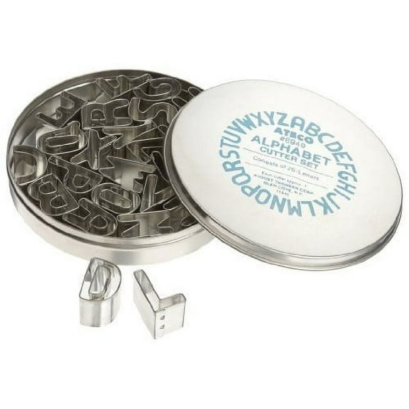 Ateco 26 Piece Alphabet Cutter Set [Alphabet, 26 Piece]