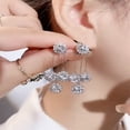 thumbnail image 1 of DPTALR Shiny TemperamentLight Luxury Ladies Rhinestone Earrings, 1 of 1