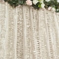 thumbnail image 2 of Efavormart 8ftx8ft Beige Hanging Leaf Petal Taffeta Photography Backdrop Curtain Panel With Rod Pocket, Event Greenery Background Drape, 2 of 11