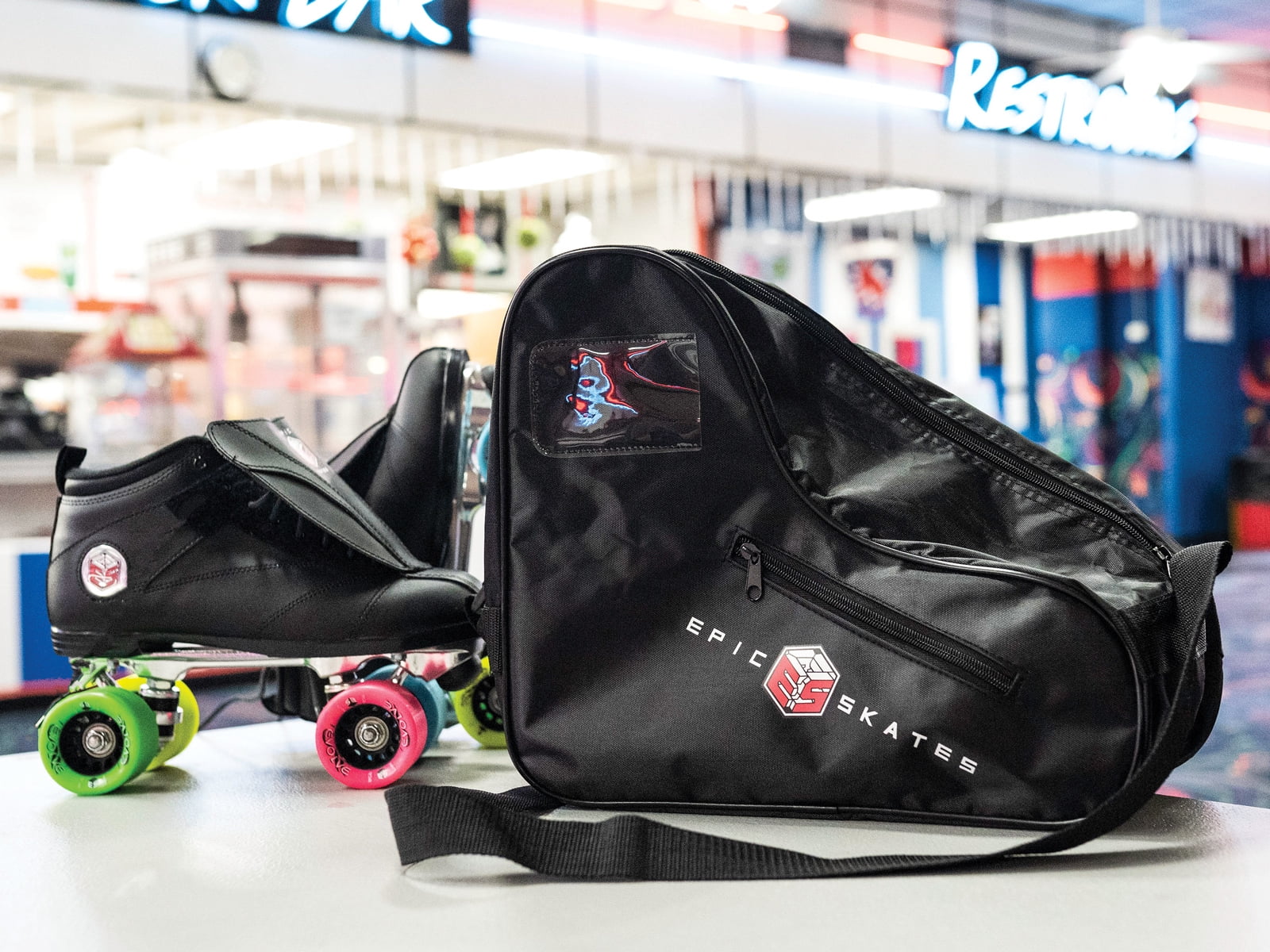 Epic Black Roller Skate Bag