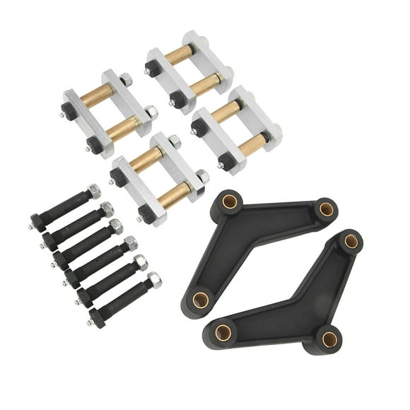 Heavy Duty Metal Axle Spring Suspension Rebuild Set for Tandem Axle with Enhanced Load Capacity, Durable Construction - 1-3/4in Wide - Applicable for Trailer Double Eye Springs,
