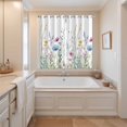 thumbnail image 3 of Spring Floral Kitchen Curtains 84 Inch Length, Colorful Botanical Wildflower Summer Grommet Top Bedroom Living Room Curtains, Light Filtering Cafe Curtain Drapes 2 Panels Set 104''x84'', 3 of 9