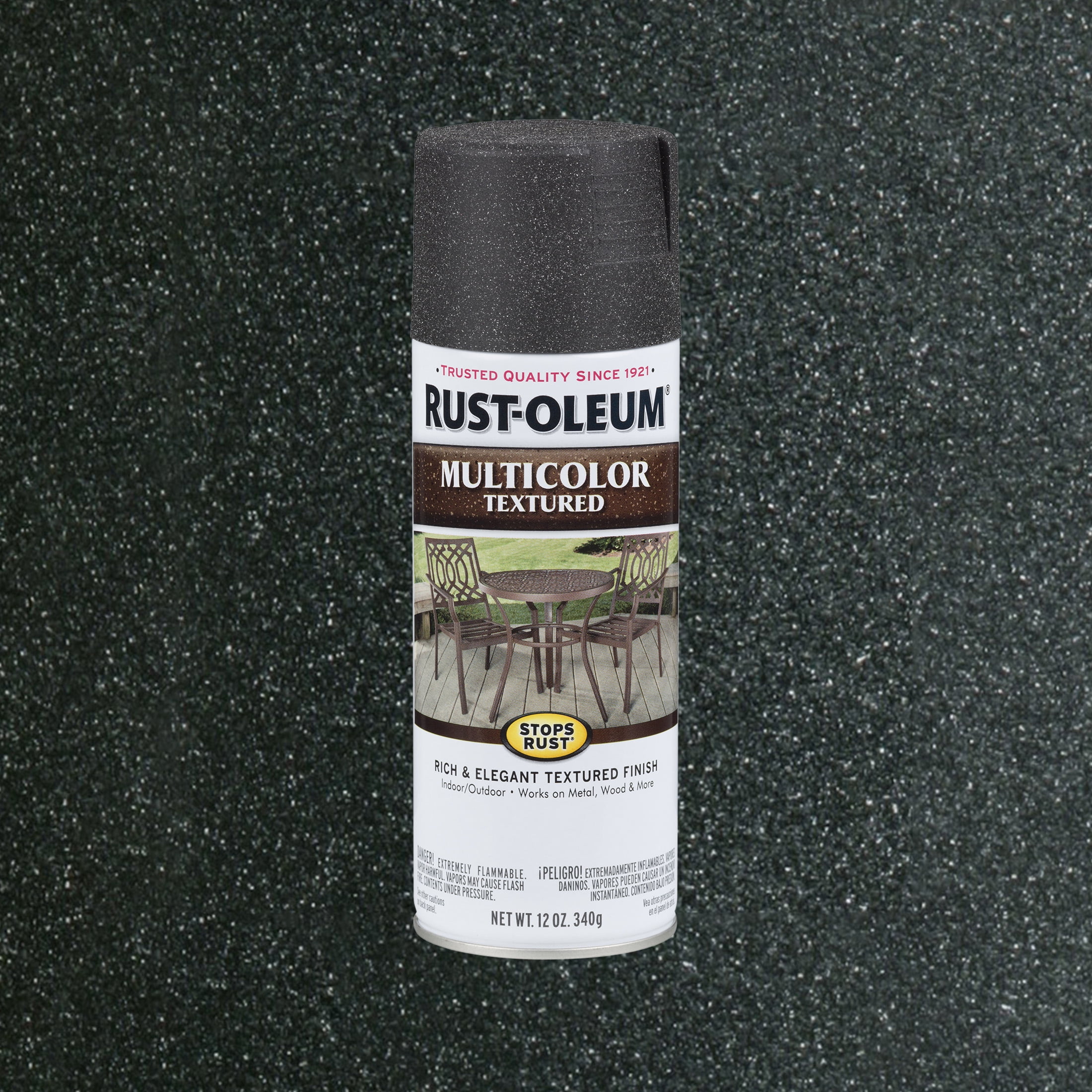 (6 pack) Aged Iron, Rust-Oleum Stops Rust Multi-Color Textured Spray Paint-223525, 12 oz