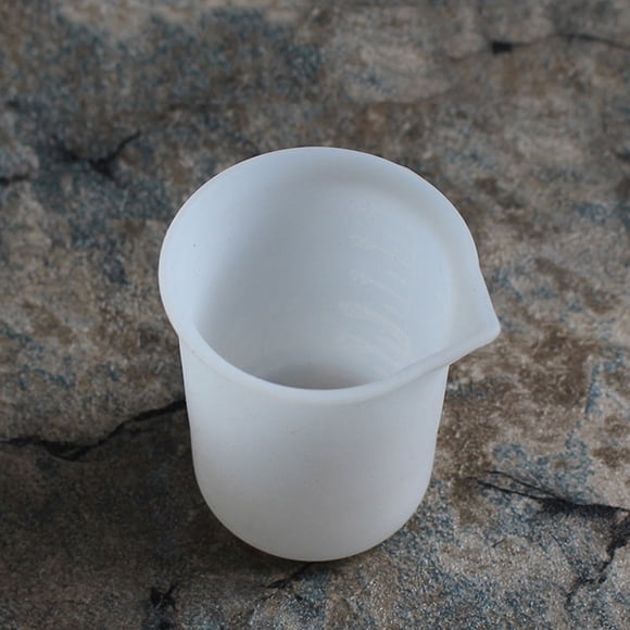 FENGGUIQU 4Ud Silicone Measuring Cups with Thick White Material for Precise Liquid Measuring
