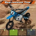 thumbnail image 6 of Electric Dirt Bike for Kids 6+, 24V Motorcycle, Electric Motorbike, 5-10 mph, High/Low Speeds-Blue, 6 of 7