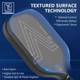 thumbnail image 6 of 16mm Pickleball Paddles Professional  2026 Usapa Approved T700 Carbon Fiber Surface Pickle Paddle(cfs) Polypropylene Lightweight Core Cushion Comfort Grip With Cover Case Black, 6 of 7