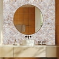 thumbnail image 7 of 2 Pcs Self Adhesive Wall Tiles 12.4x12.2 Inch Mother of Pearl Fishscale Tiles Peel and Stick Backsplash Shell Tiles for Kitchen Wall Bathroom Bedroom Decor for DIY, 7 of 7