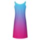 thumbnail image 3 of Vestido sin Mangas para las Mujeres Gradiente Impreso Vestido Maxi Largo Suelto, Vestido Casual de las Mujeres, 3 of 6