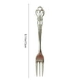 thumbnail image 3 of Dessert Fork, Vintage Stainless Steel, Long Handle, Hollow Handle Design, for Coffee & Tea, Kitchen & Dining Room, 3 of 6