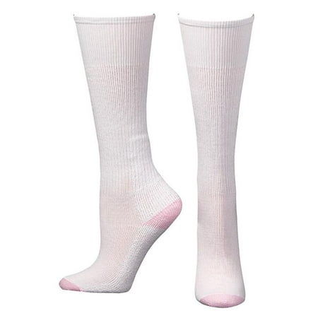 Boot Doctor 0498505-L Ladies OTC Boot Sock, White - Large - Pack of 3