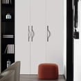 thumbnail image 3 of Goo-Ki 11.3''/12.6'' Double Hole Centers Matt Black Handle Minimalist Cabinet Pull, Modern Drawer Handle Wardrobe Cabinet Door Handle,6 Pack, 3 of 4