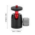 thumbnail image 3 of VELEDGE Aluminum Alloy 360° Swivel Mini Ball Head 1/4" Screw Mount for Mirrorless Camera Phone, 3 of 3