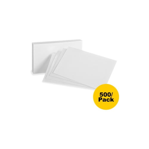 Oxford, Oxf40bd, Plain Index Cards, 500 / Bundle, White