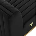 thumbnail image 5 of Modway Conjure Channel Tufted Performance Velvet Armless Chair in Gold/Black, 5 of 5