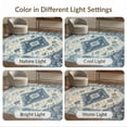 thumbnail image 7 of ODIKA 2'x3' Washable Doormat Non-Slip, Low Pile Vintage Distressed Medallion Diamond Lattice Geometric Border for Entryway, Kitchen, Laundry Room, 7 of 7