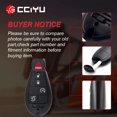 thumbnail image 3 of CCIYU X 1 Flip Key Fob with Key Blade 5 buttons Replacement for 08 09 10 11 12 13 14 15 for Volkswagen for Chrysler for Jeep for Dodge Series with FCC M3N5WY783X, 3 of 6