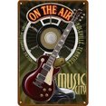 thumbnail image 1 of Carteles Hojalata Metal Vintage Placa Retro Arte Placa Guitarra Carteles Pared 20x30cm, 1 of 10