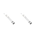 thumbnail image 2 of Langgg 2Pcs Quick Release Skewers Good Elasticity Stick Rods Good Sealing Waterproof Wear-resistant Lightweight Lever Axle Sliver 2Set, 2 of 6