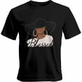 thumbnail image 1 of Camisetas gráficas informales de manga corta con aretes grandes para mujer y hombre, 1 of 8