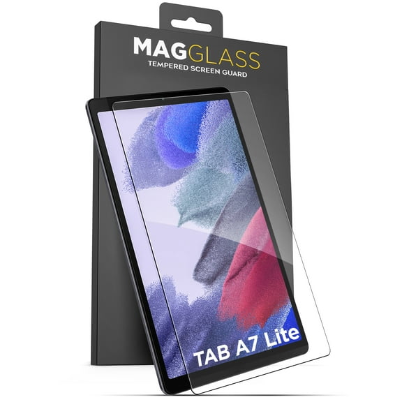 Magglass Samsung Galaxy Tab A7 Lite Screen Protector Tempered Glass - Anti Bubble UHD Full Coverage Display Guard (Case Compatible)