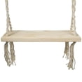 thumbnail image 3 of 21.75" Natural Rope Wooden Swing Chair, 3 of 5