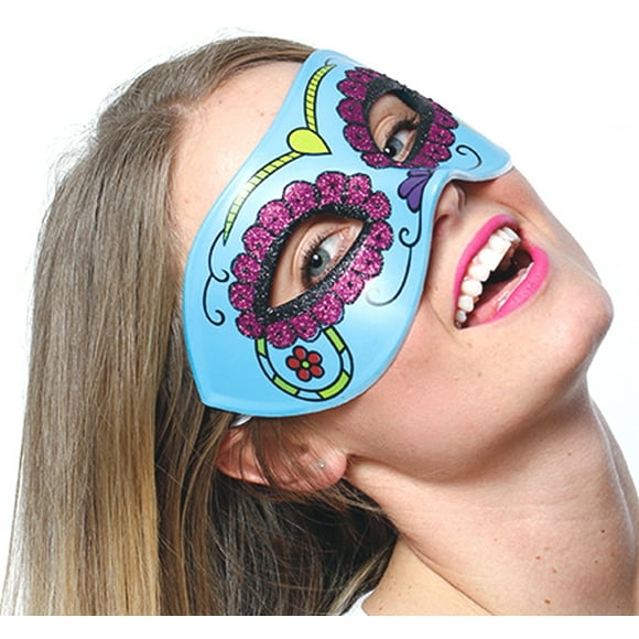 Day of the Dead Turquoise Mask