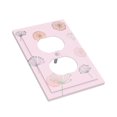 thumbnail image 6 of DouZhe 1-Gang Duplex Outlet Cover, Bohemian Pink Leaves Decorative Wall Plates, 6 of 7