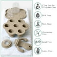 thumbnail image 6 of Little Twig Silicone Baby Fruit Feeder Teether Set with Pouches Freezer Tray & Measuring Cup, Ginger, 6 of 9