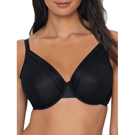 Women s Parfait P5752 Maya Unlined Plunge Bra (Black 44DD)
