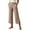 Khaki, variant on Yoga Pants for Women High Waisted Ankle Length Flare Leggings with V Waist Side Slits and Pockets for Workout Pilates Walking Studio Lounge Summer