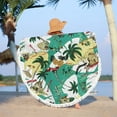thumbnail image 3 of LYEAA Large Beach Towels Oversized Microfiber 155x155cm Beach Mat Thick Beach Towel Round Hawaiian Beach Blanket Lightweight Seaside Sitting Blanket for Travel Vacation Swimming Pool, 3 of 8