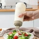 thumbnail image 1 of Botella exprimible para condimentos de 350 ml (11 oz) | Dispensador con tapa abatible para aceite, salsas y glaseado | Plástico apto para uso alimentario | Incluye 1 botella, 1 of 7