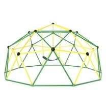 Infans 10 FT Climbing Dome with Swing Outdoor Kids Play Jungle Gym