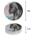 thumbnail image 1 of FMSHPON Merry Christmas Set of 8 Round Coaster for Drinks, Absorbent Ceramic Stone Coasters Cup Mat with Cork Base for Home Kitchen Room Coffee Table Bar Decor, 1 of 6