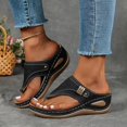 thumbnail image 2 of Dakaela Sandals for Women 2025 Comfortable Orthopedic Wedge Dressy Summer Casual Walking Flip Flops, 2 of 6