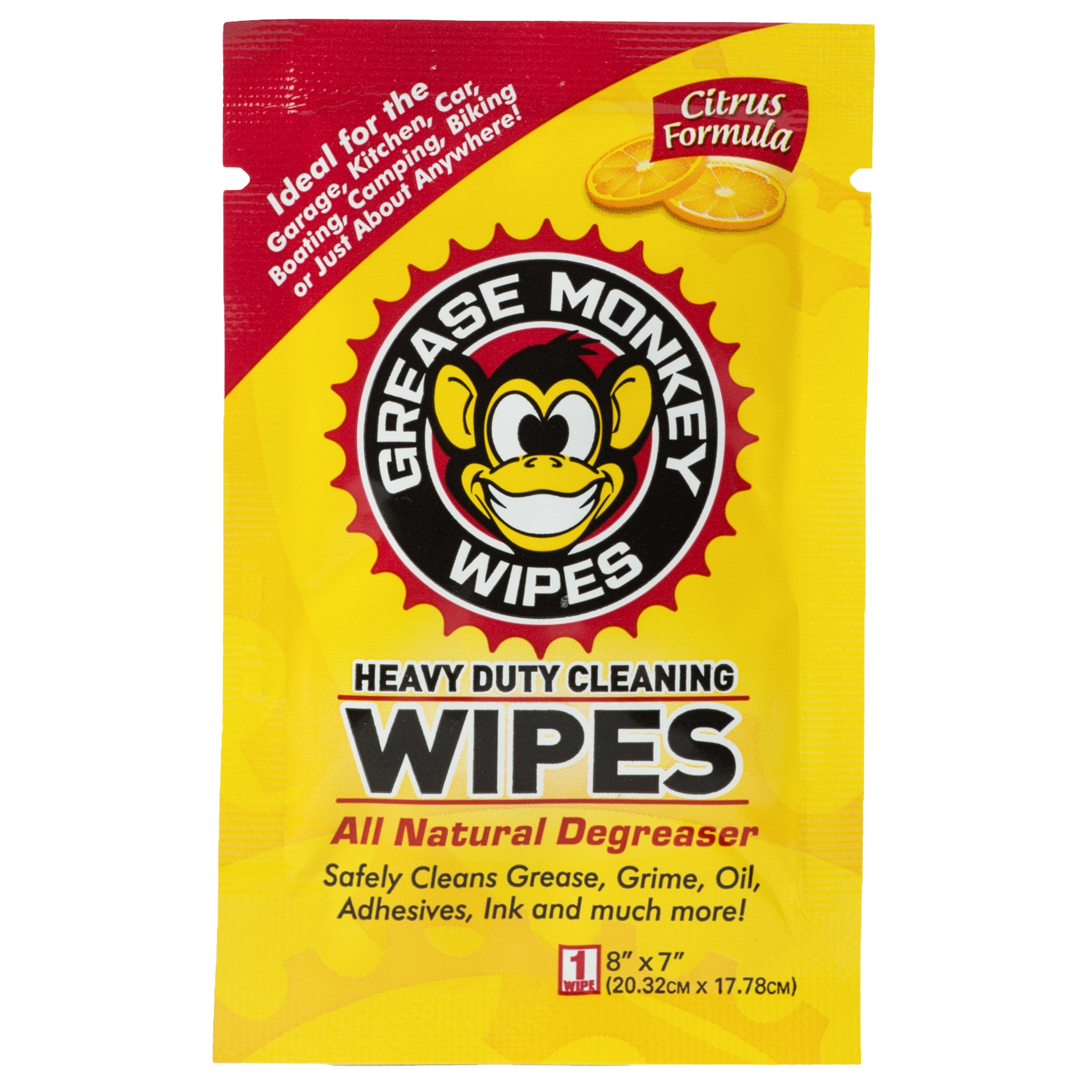 Grease Monkey Wipes 24 Count Box White Onesize