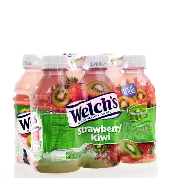 Welch's Strawberry Kiwi Drink, 10 Fl Oz OntheGo Bottle (Pack of 6