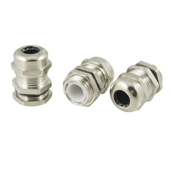Unique Bargains 3 Pcs M16 4-8mm Stainless Steel Waterproof Joint Cable Gland
