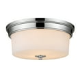 thumbnail image 2 of Golden Lighting 2118-FM-CH-OP Multi Family 3 Light Flush Mount with Opal Glass,C, 2 of 4