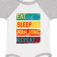 thumbnail image 4 of Inktastic Eat Sleep Mah Jong Repeat Boys or Girls Baby Bodysuit, 4 of 5