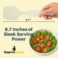 thumbnail image 4 of Impresserve 8.7" Clear Disposable Plastic Serving Spoons - 12 Count, 4 of 8