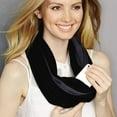 thumbnail image 1 of Under Wraps Infinity Scarf with Hidden Pocket Black/Dark Grey, 1 of 2