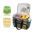 thumbnail image 2 of FORMRS Insulated Cooler Bag 24 Cans Capacity Soft Leakproof Lunch Box with Side Pockets, Green Floral Garden, 2 of 7