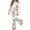 Multicolor35, variant on ZBSOKO Girls 2 Piece Outfits Cute Print Fashion Sets Crew Neck Pullover Shirts and Flare Pants Casual Fall Winter Streetwear Sizes 5-15 Years