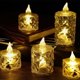 thumbnail image 4 of 24 Velas LED de Té A Batería, Sin Humo, para San Valentín, Bodas, Mesas de Comedor, 3,6 X 8 cm, 4 of 5
