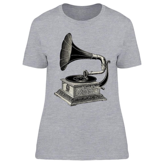 Old Phonograph T-Shirt Women -Image by Shutterstock, Female Small