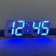 zanvin Digital Clock 3D LED Digital Clock Wall Deco Lumineux Mode Nuit Adjastable Table Électronique Clock Mur Clock Décoration Salon Conduit Cadeaux de Fête des Mères Clock jusqu'à 25% de Réduction, Bleu – image 1 sur 6
