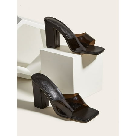

Minimalist Chunky Heeled Mule Sandals Women‘s Footwear
