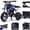 Blue, variant on Mini Kid Dirt Bike,49 CC 2-Stroke Gas Bike for Off-Rode Tire,Max Load 160Lbs,Up to 20Mph,EPA Approved,38x22x27in