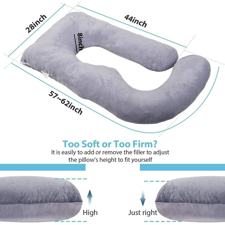  FengFeng Navy Velvet Large Maternity J-Shaped Home Pregnancy  Pillows for Sleeping,Pillow Pregnant Woman Stomach Lift Pillow Side Sleeping  Pillow Waist Navy Pillow(31x47x70) : Baby